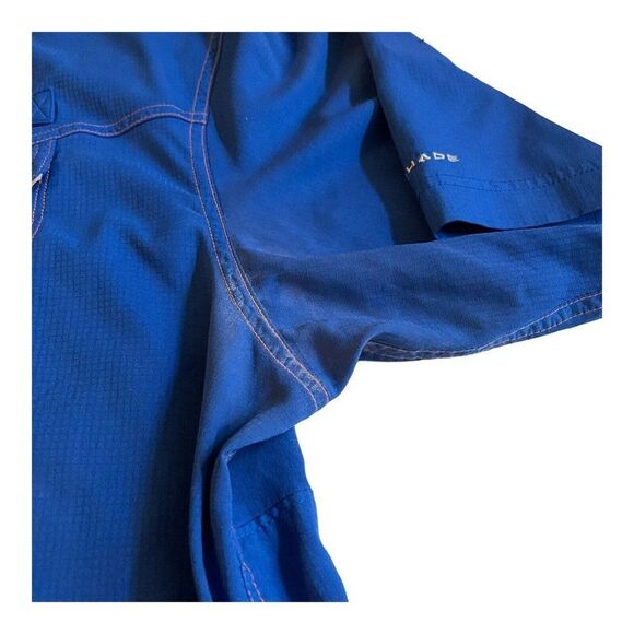 Florida Gators Columbia Shirt Mens Blue University Football Fishing Vented - Picture 4 of 9